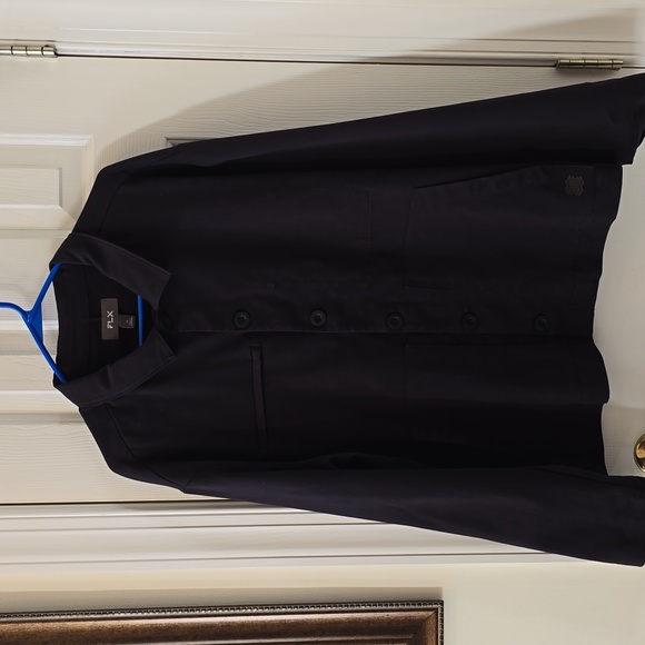 FLX BRAND MENS BLACK BUTTON UP JACKET SIZE XL - Picture 2 of 8